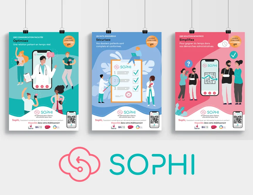 affiches-sophi-santé Affiches E-hospit application Sophi