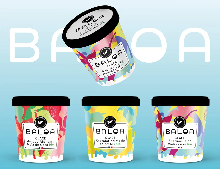 Baloa-packaging Packaging de pots de glace Baloa